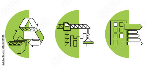 Green house - recyclable materials, lean construction, energy-efficient building