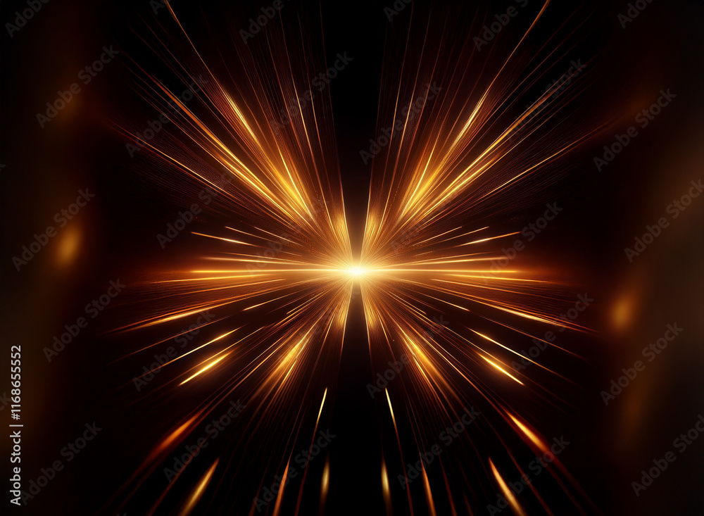 A radiant, golden burst of light explodes from a central point, radiating outwards into a dark, mysterious background. The streaks of light resemble a stylized butterfly or star. A radiant, golden burst of light explodes from a central point, radiating outwards into a dark, mysterious background. The streaks of light resemble a stylized butterfly or star.