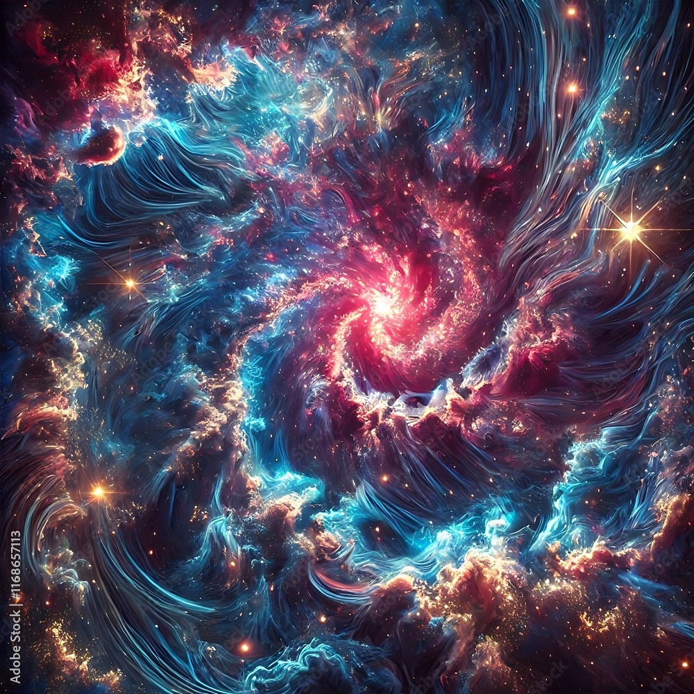 High-Resolution Abstract Texture with Cosmic Nebulae and Dust High-Resolution Abstract Texture with Cosmic Nebulae and Dust