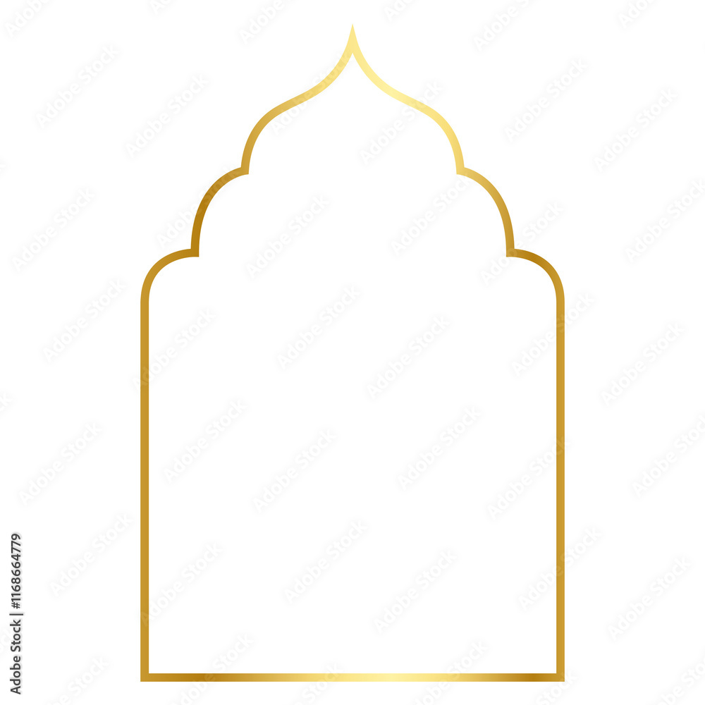 Islamic png frame sticker, luxurious color line art design, transparent background Islamic png frame sticker, luxurious color line art design, transparent background