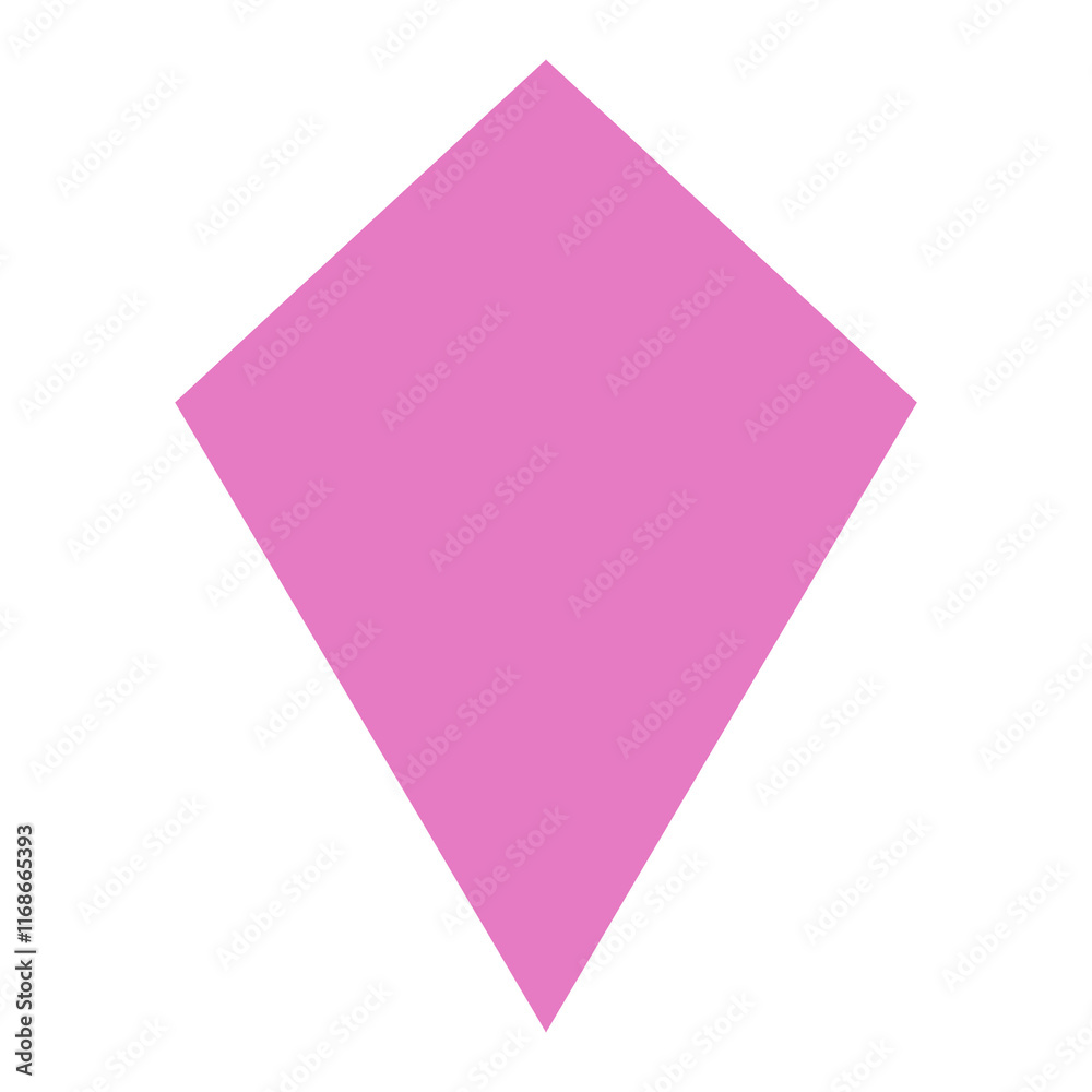 Kite shape png clipart, pink geometric flat graphic on transparent background Kite shape png clipart, pink geometric flat graphic on transparent background
