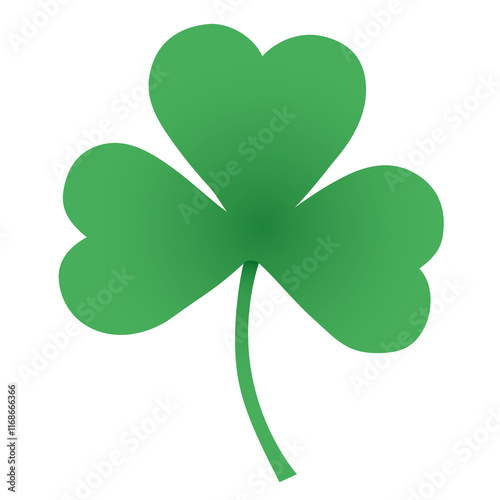 Shamrock png sticker, cute illustration, transparent background photo