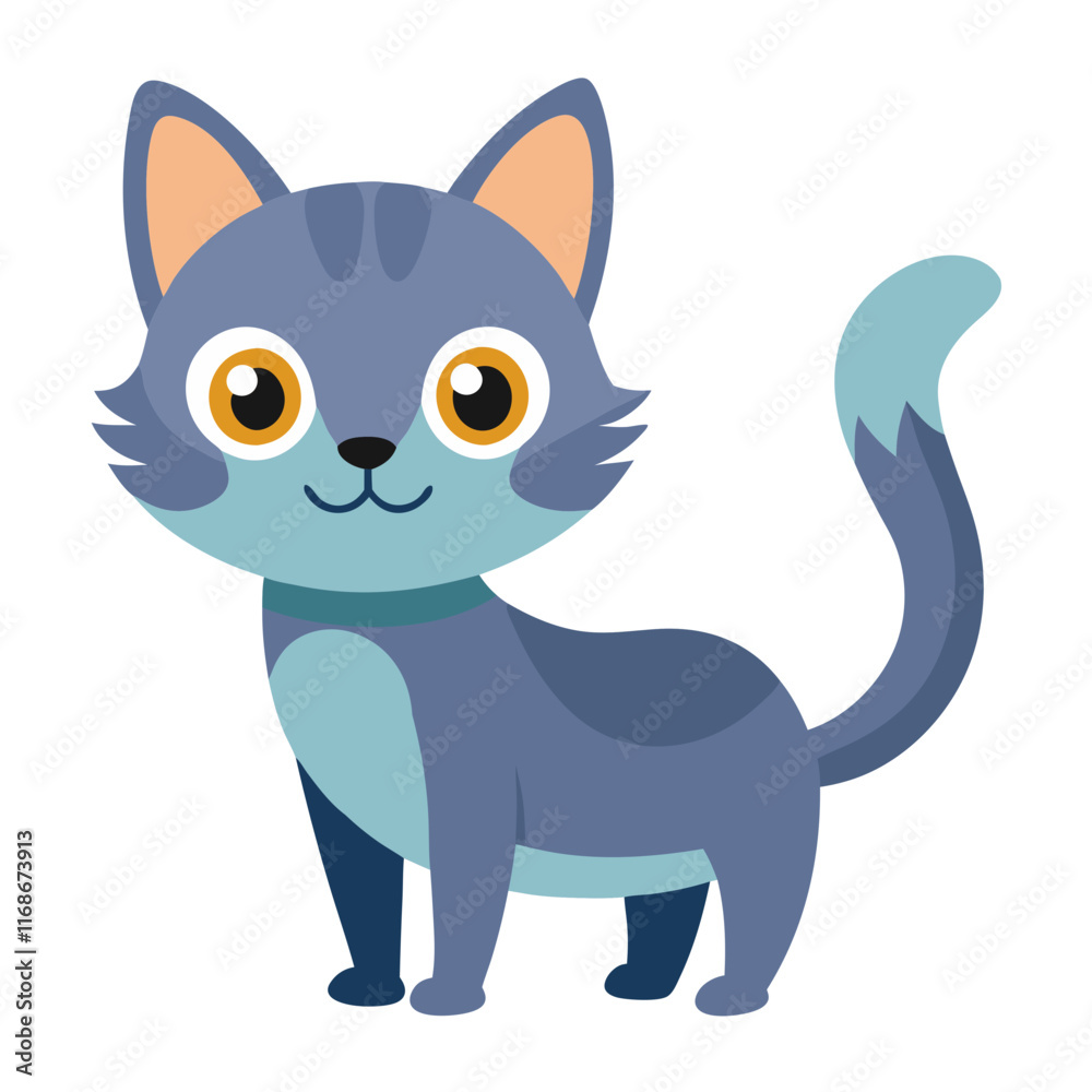 cat.small illustration on white background. cat.small illustration on white background.