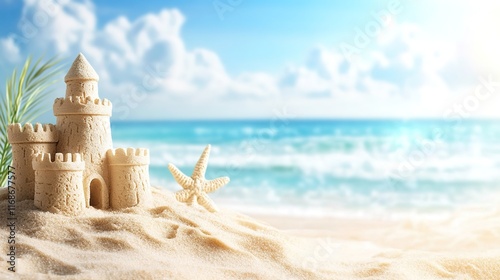 Fototapeta Naklejka Na Ścianę i Meble -  Castle on the beach	
