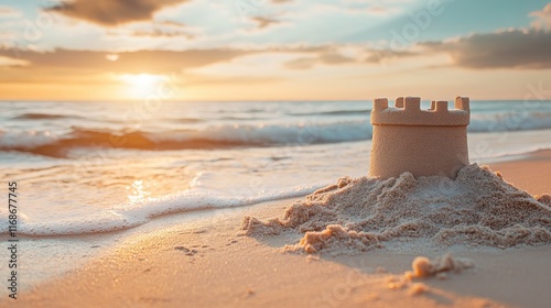 Fototapeta Naklejka Na Ścianę i Meble -  Castle on the beach	
