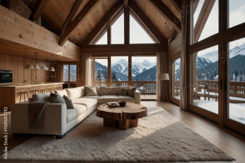 Winter wonderland interior cozy white.