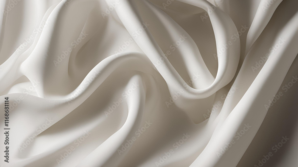 Obraz premium white satin fabric