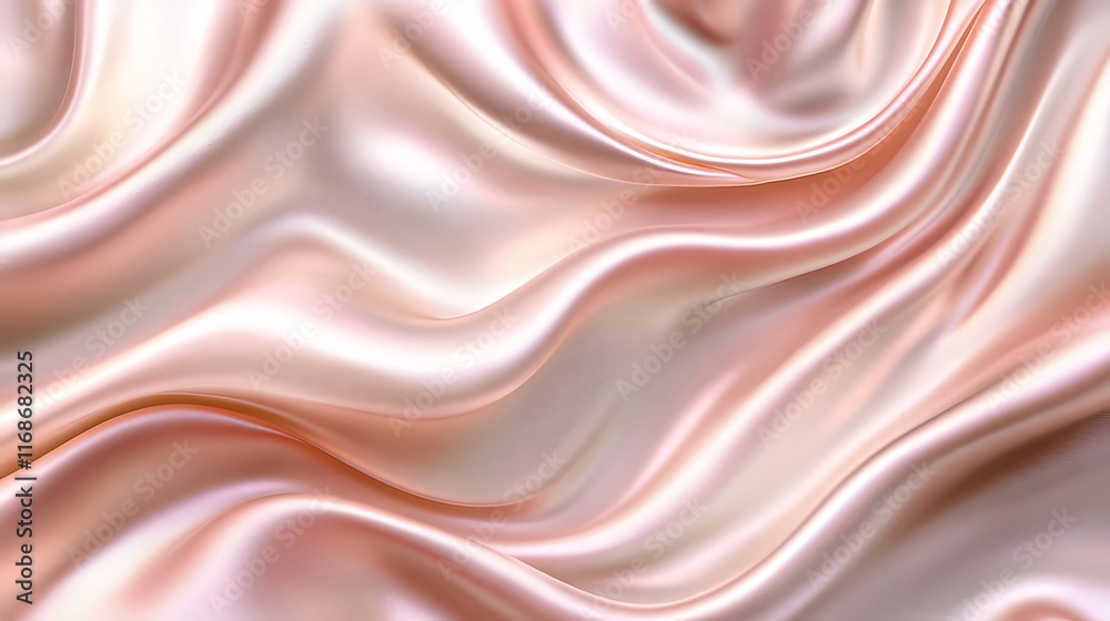 Abstract peach silk fabric texture background.