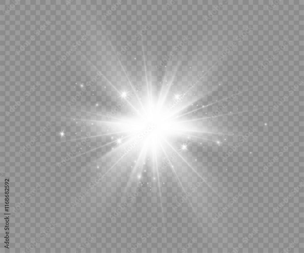 Dazzling flash. Bright Star. Magic dust. Brilliant vector. Bright sun. Glare. shining beam. Rash. Dazzling flash. Bright Star. Magic dust. Brilliant vector. Bright sun. Glare. shining beam. Rash.