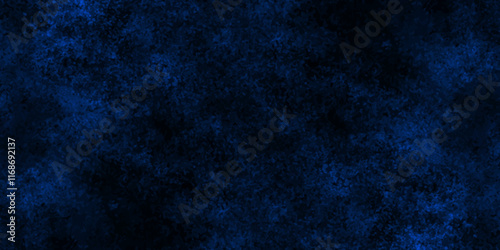 Abstract blue wall grunge background, Nebules blue texture decorative Venetian stucco for backgrounds, deep shiny blue and black dreamlike abstract fantasy under water background, dark blue concrete.