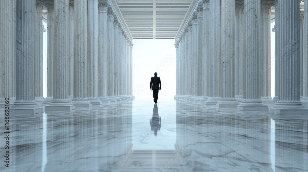 Futuristic Digital Cityscape Model in Marble Hall with Formal Attire Individual - Cinematic AI Government Concept Image Futuristic Digital Cityscape Model in Marble Hall with Formal Attire Individual - Cinematic AI Government Concept Image