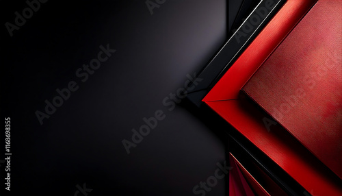 red and black banner background design for web pages business card room for text