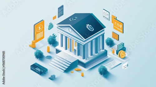 FinTech solutions revolutionizing banking and investment management. photo