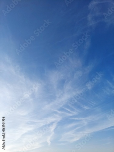 Fototapeta Naklejka Na Ścianę i Meble -  blue sky with cloud trails