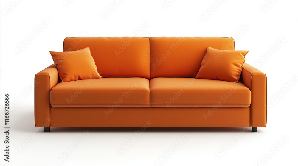 Fototapeta premium Modern multifunctional sofa bed with storage isolated on white for spacesaving interiors