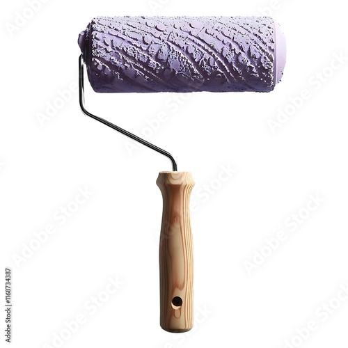 Lavender Paint roller cut out. png