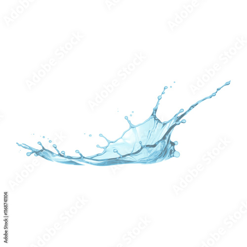 water splash isolated PNG transparent