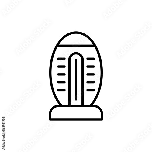 UV lamp outline icons, minimalist vector illustration ,simple transparent graphic element .Isolated on white background
