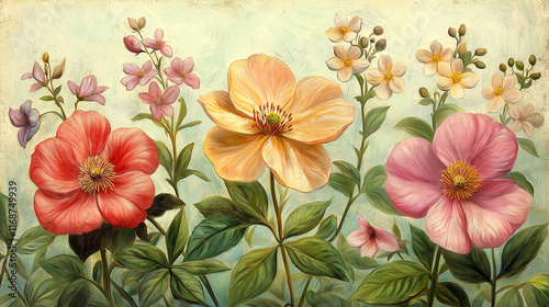 Flowers, summer. Multicolored bright flowers