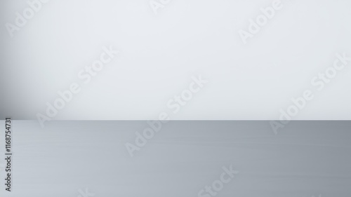 Wallpaper Mural Simple Minimalist Studio Background with a Light Gray Wall and Floor Torontodigital.ca