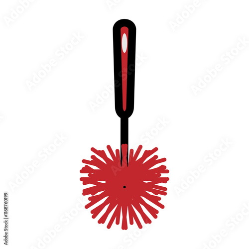 Toilet brush icon