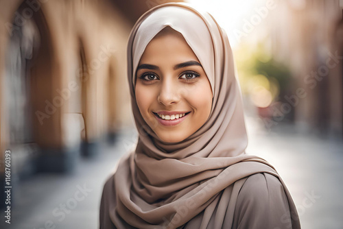 portrait of a woman in a hood