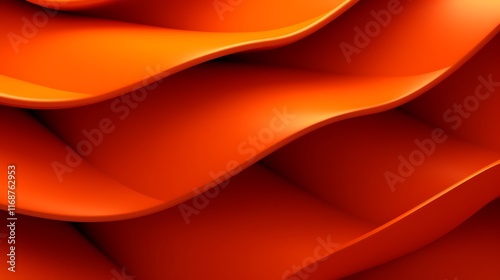 Abstract Orange Wave Pattern Design