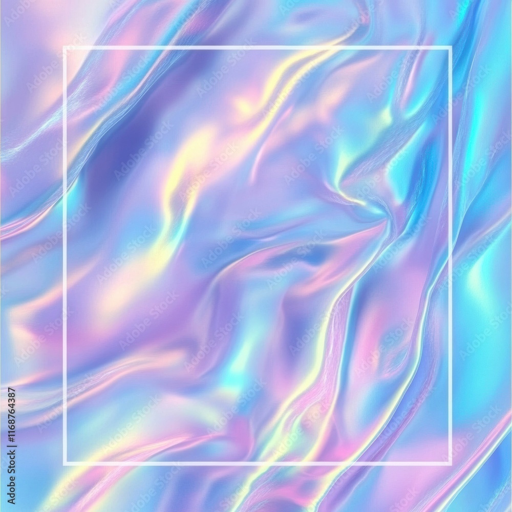 Obraz premium Sleek abstract waves of color digital artwork vibrant environment modern aesthetics