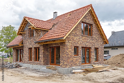 Brick House Under Construction: A New Home Takes Shape photo