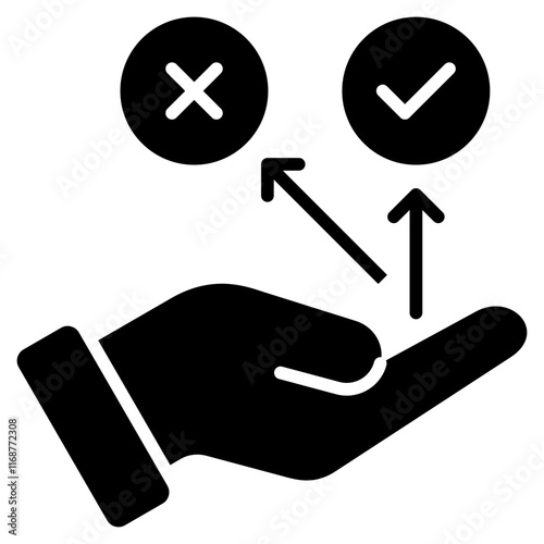 Decision Glyph Icon