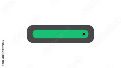 Brightness Button animation on White background 4K