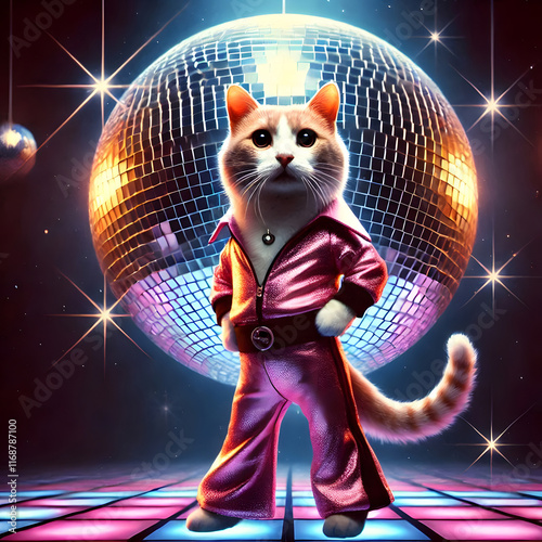 cat waiting at a bus stop 