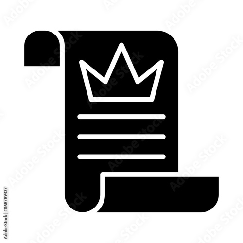 Royal Decree glyph icon