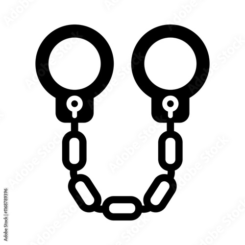 Prison Shackles glyph icon