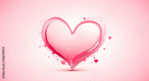 pink valentine heart	