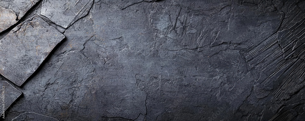 Grungy abstract background idea. A close-up view of textured gray slate stone, perfect for backgrounds and design projects. Grungy abstract background idea. A close-up view of textured gray slate stone, perfect for backgrounds and design projects.