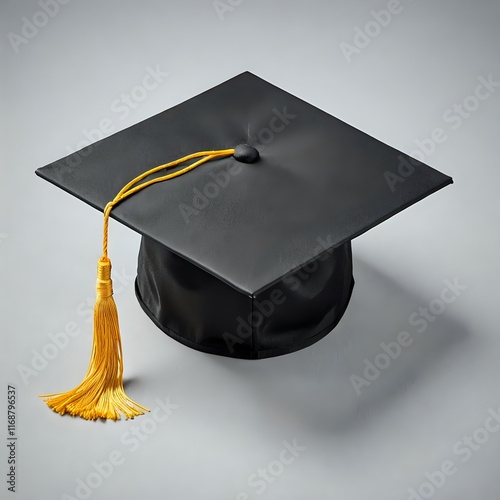 graduation cap and diploma photo