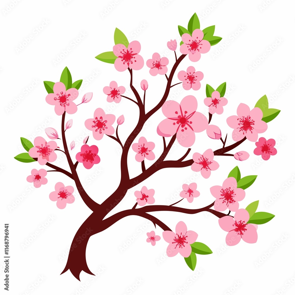 cherry blossom tree illustration cherry blossom tree illustration