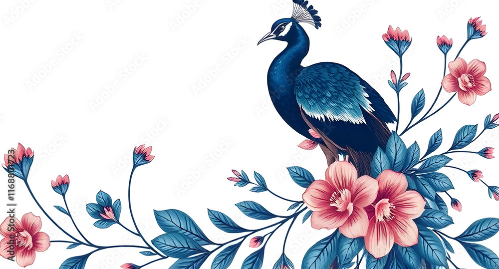 Naklejka premium seamless pattern background with birds