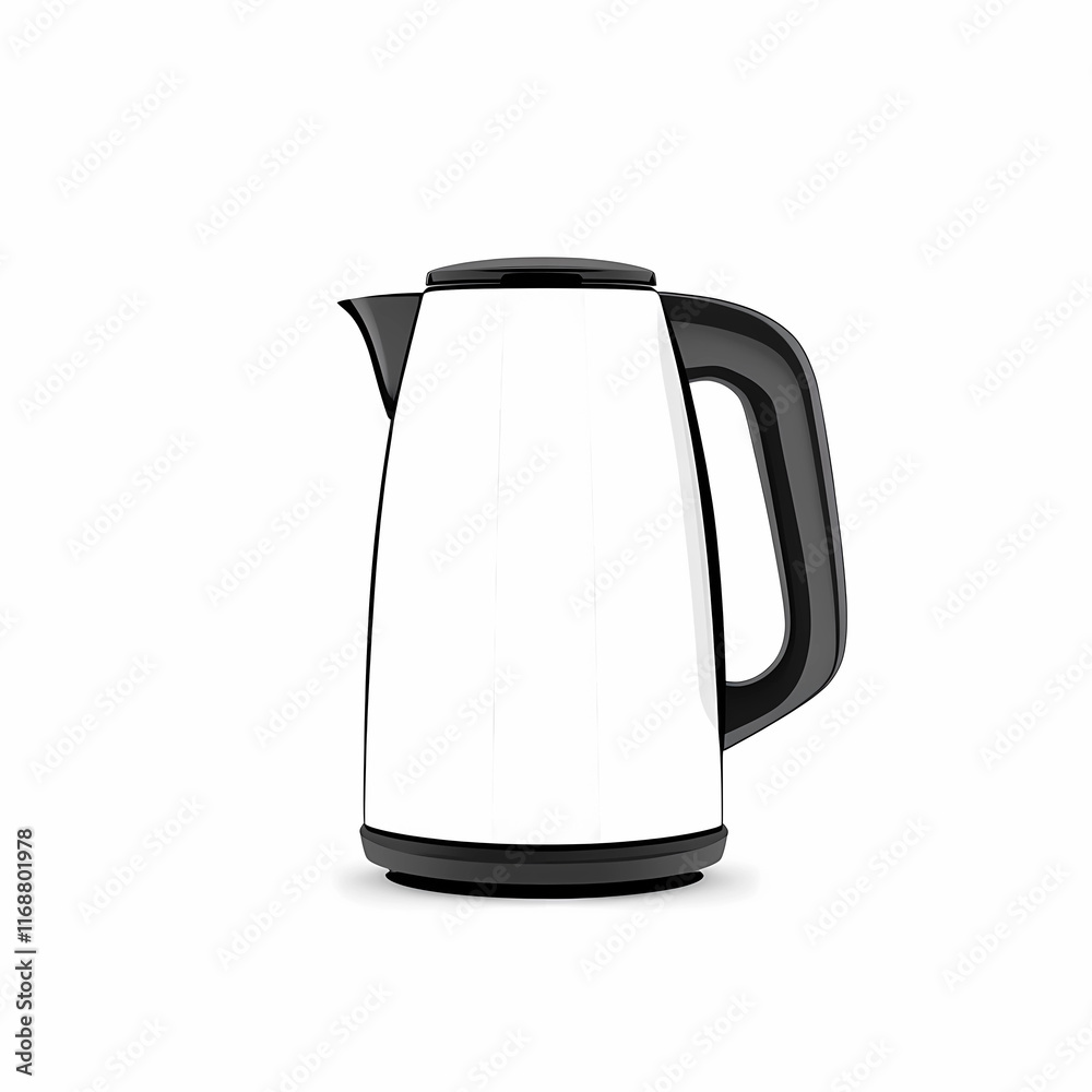 First Appearance: Electric Kettle with Shiny Finish on Pure White First Appearance: Electric Kettle with Shiny Finish on Pure White