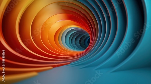 Fototapeta Naklejka Na Ścianę i Meble -  Abstract Colorful Tunnel of Light