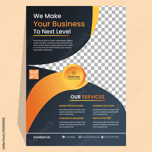 Creative Business Service Flyer template Design