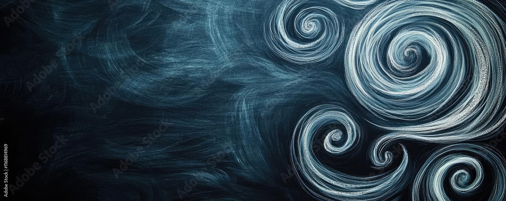 Chalkboard abstract background idea. Abstract swirling smoke patterns with a dark background for creative design projects. Chalkboard abstract background idea. Abstract swirling smoke patterns with a dark background for creative design projects.