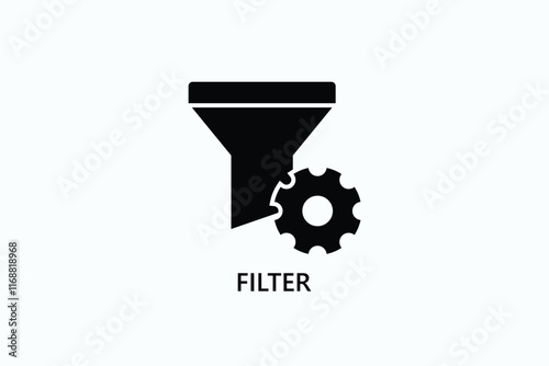 Filter Isolated Vector, Icon Or Logo Sign Symbol Illustration