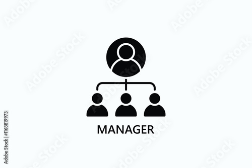 Manager Isolated Vector, Icon Or Logo Sign Symbol Illustration