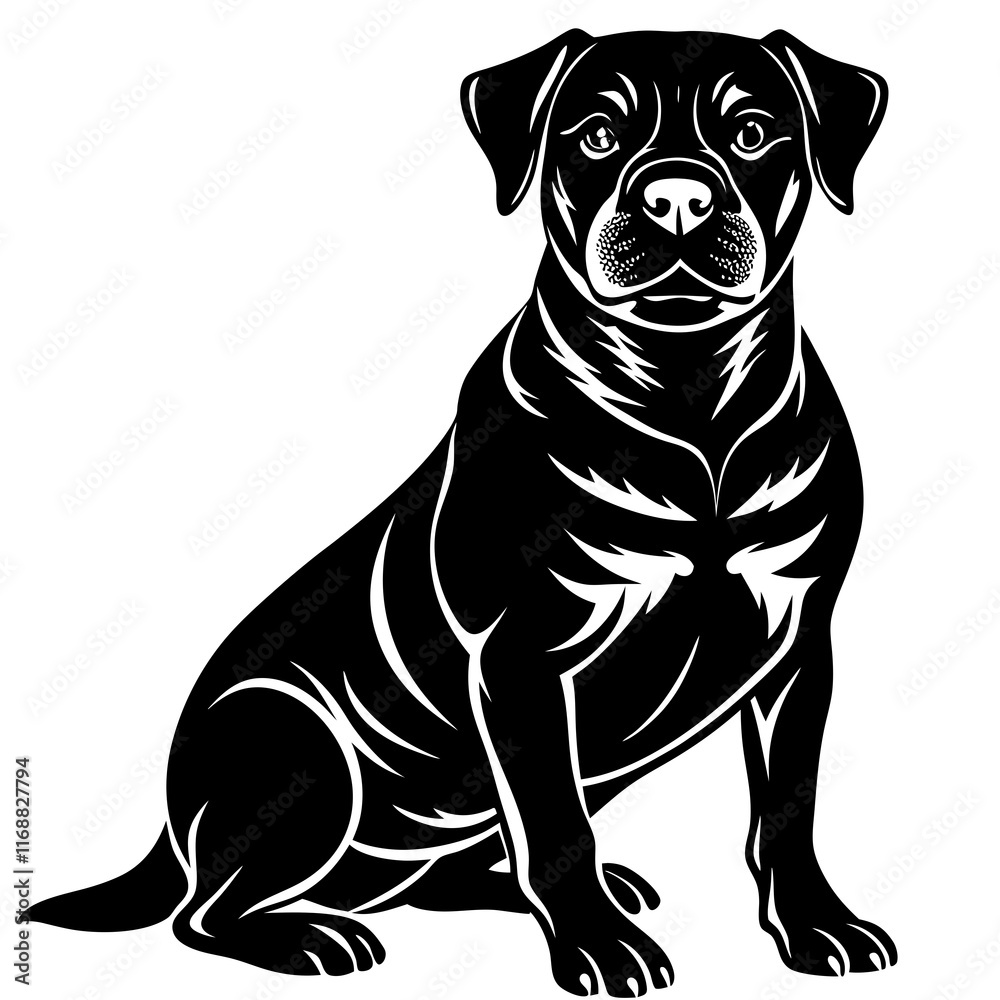 Fototapeta premium black labrador retriever puppy