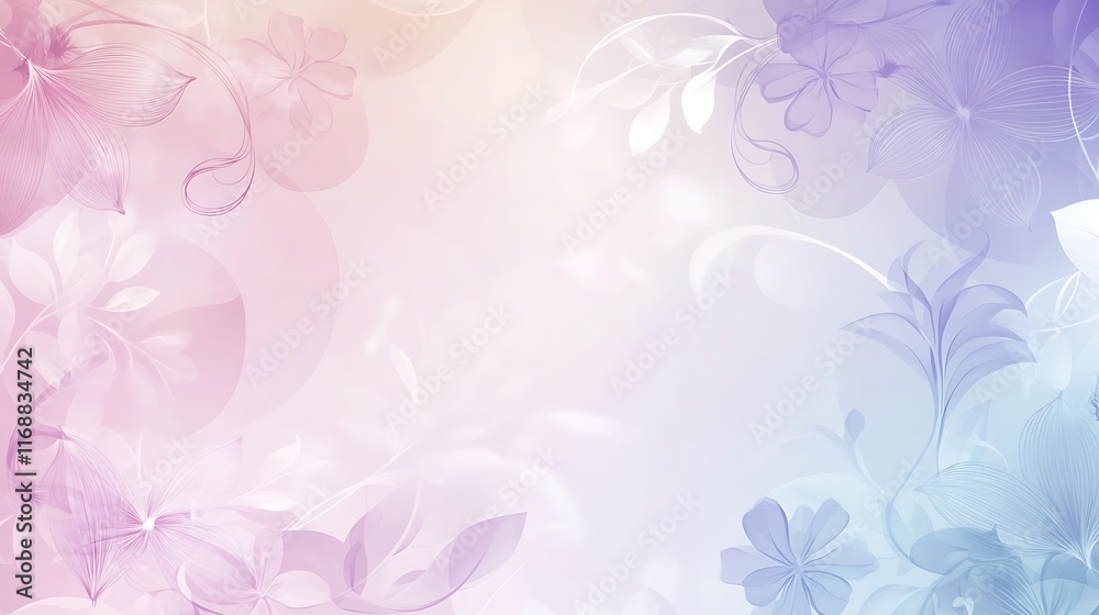 Pastel Floral Design Soft Background Image Pastel Floral Design Soft Background Image