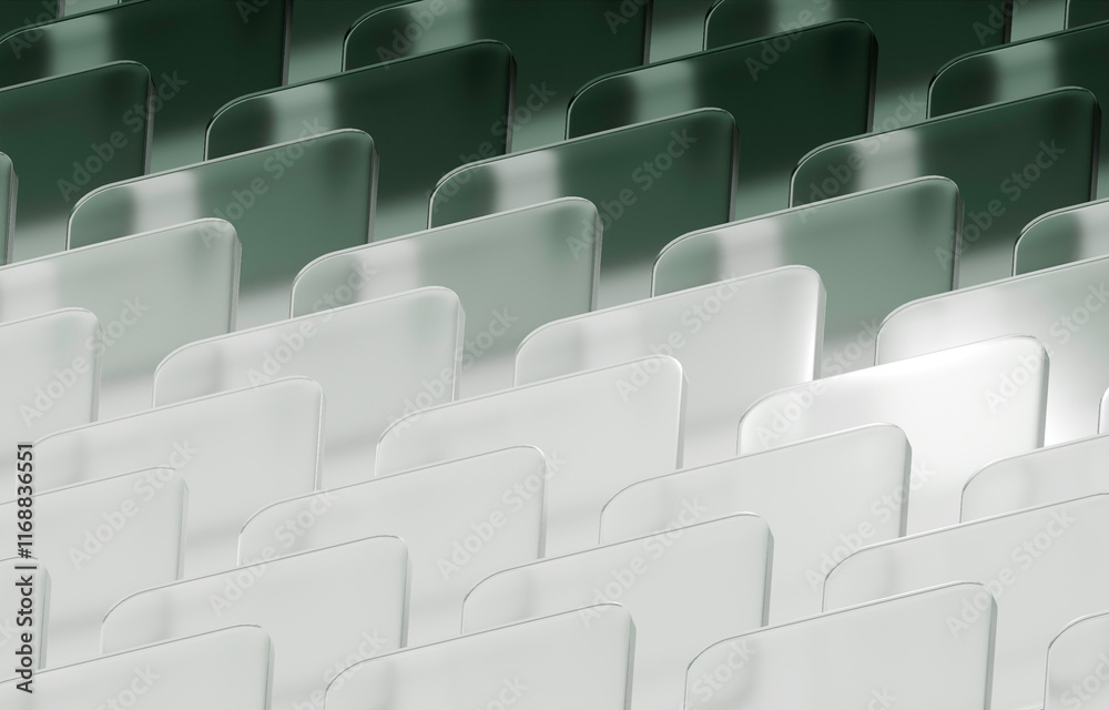 Fototapeta premium Modern Design with Green and White Rectangular Shapes