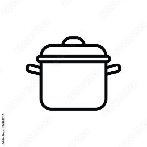 cooking pot icon vector design template simple and clean