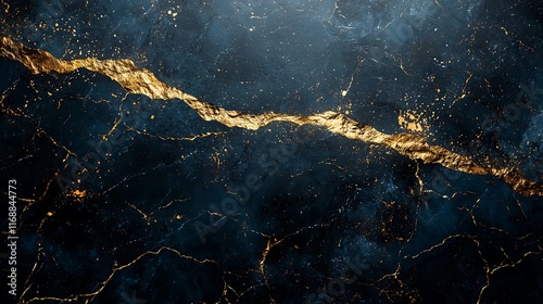 Dark blue marble texture with gold vein.